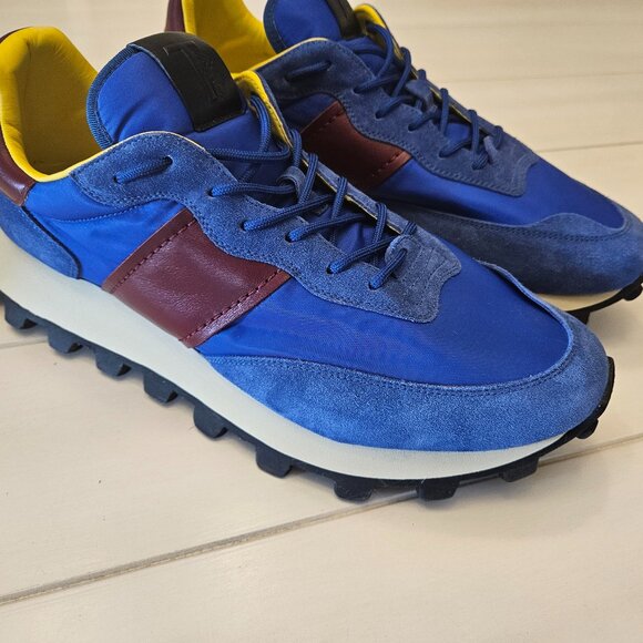 Tod's Men's 1T Italian Leather and Suede Sneakers - Size 11`US/10 UK - Picture 1 of 10